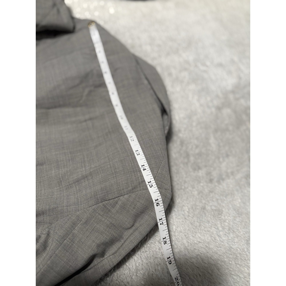 Banana Republic Women's Gray Wool Blend Career Business Blazer Jacket Size 10 - Picture 8 of 9